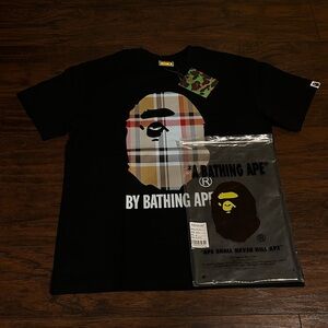 BAPE x BURBERRY ( Black short sleeve )